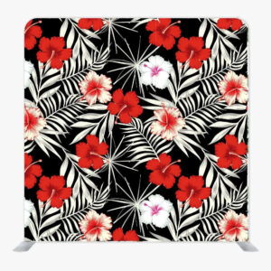 Christmas Luau Single Sided Tension Fabric Backdrop Frame and Fabric Set