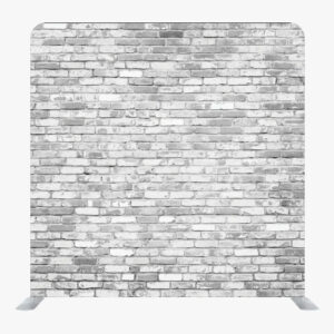 Gray Bricks Single Sided Tension Fabric Backdrop Frame and Fabric Set