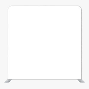 White Single Sided Tension Fabric Backdrop Frame and Fabric Set