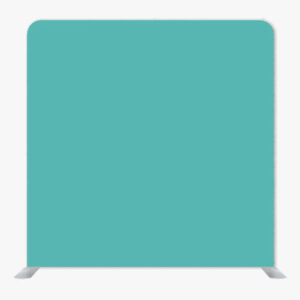 Teal Blue Single Sided Tension Fabric Backdrop Frame and Fabric Set